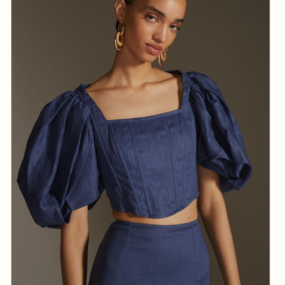 Anthropologie Aureta Studio corset top